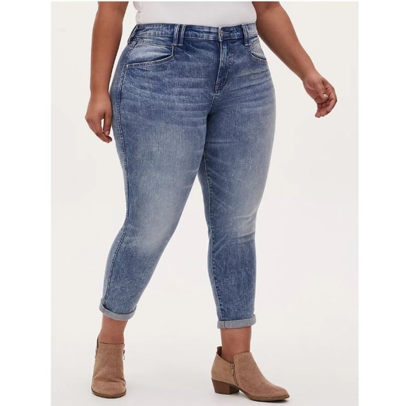 torrid Denim - Torrid Size 16 High Rise Boyfriend Straight Jean